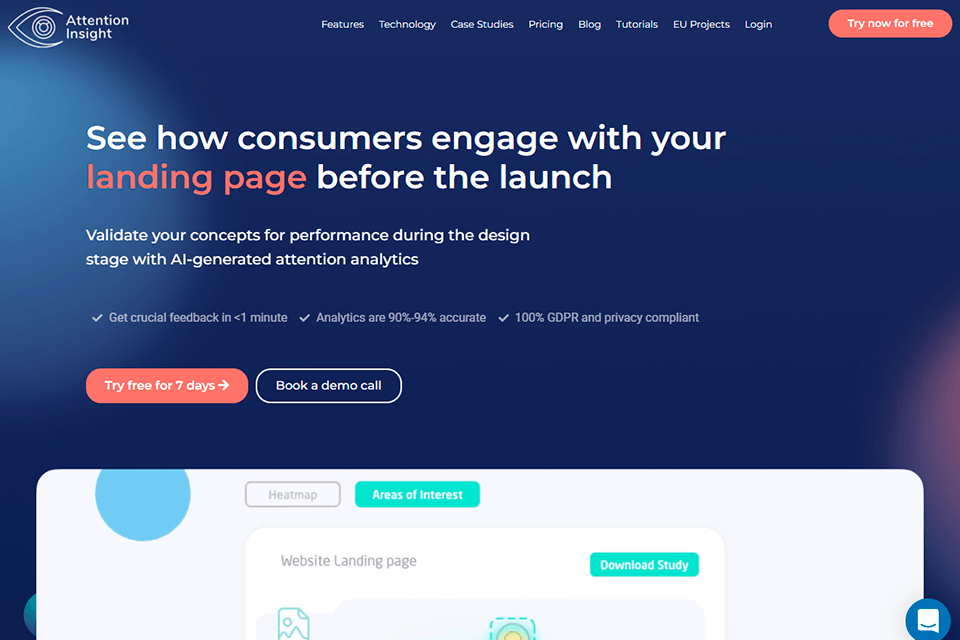 attention insight heatmaps interface