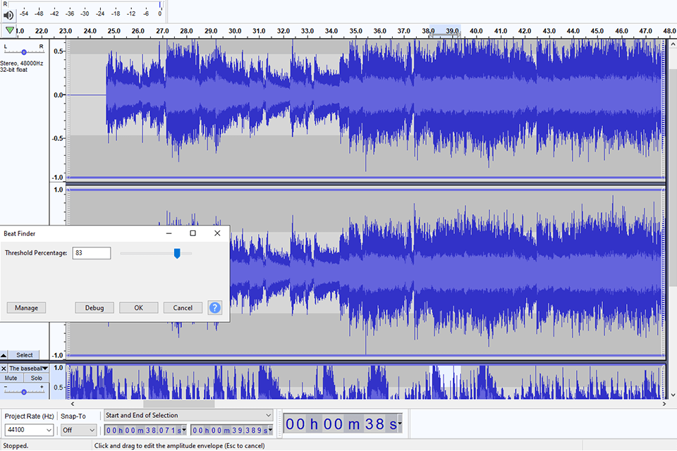 audacity interface