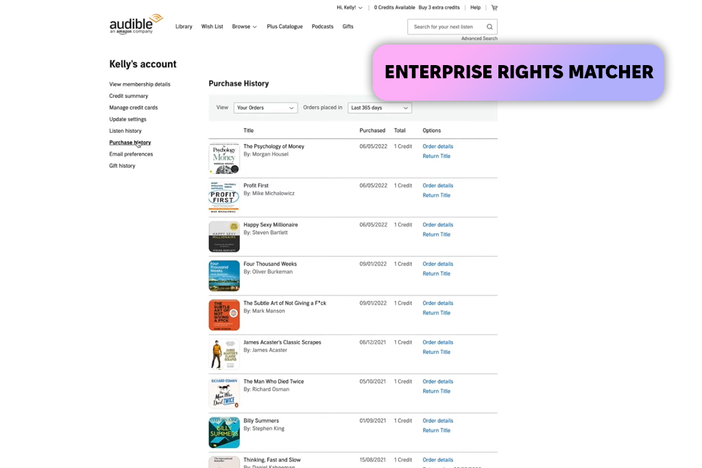 audible magic video rights matcher