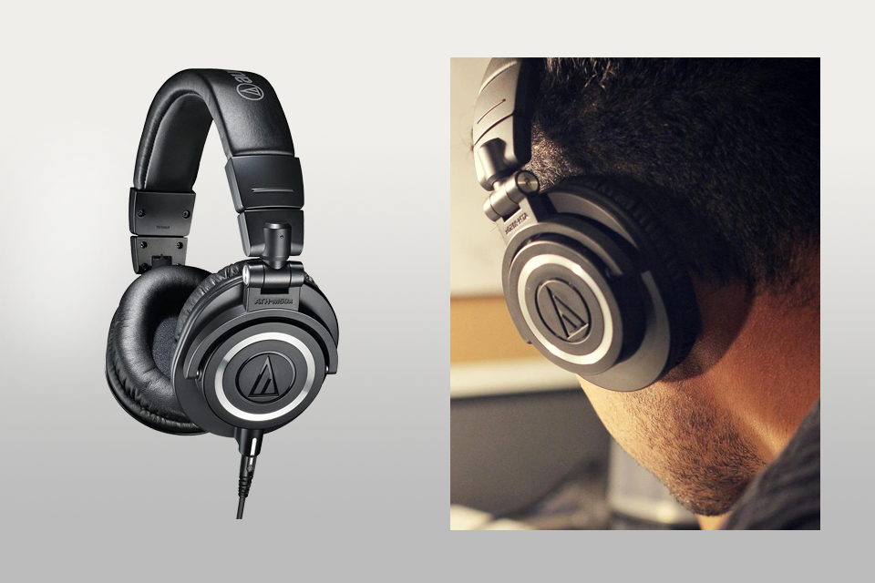 audio-technica ath-m50x headphones for podcasting