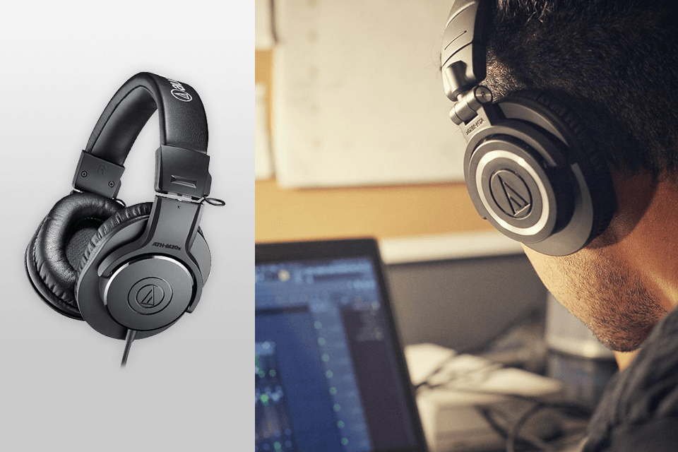 audio-technica atn-m20x headphones for music production