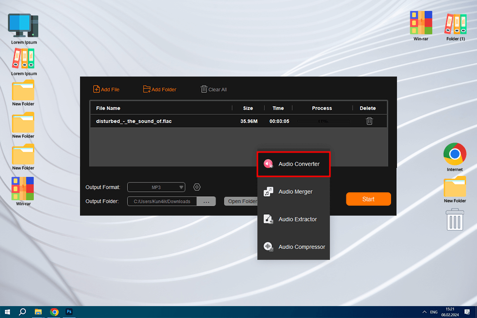 audiokies flac to mp3 converter