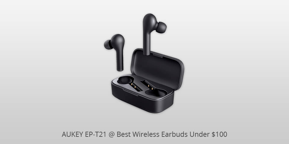 aukey ep-t21 wireless earbuds under 100