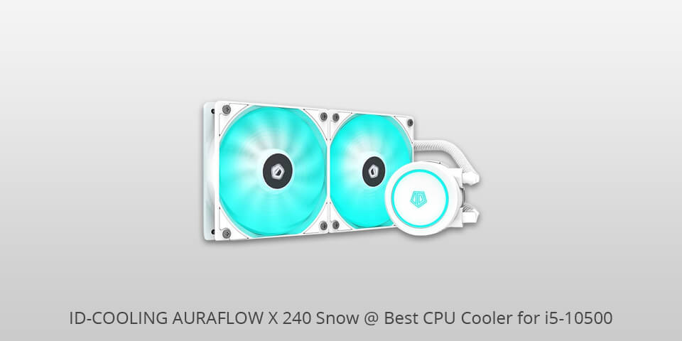 auraflow x240 snow cpu coolers for i5 10500