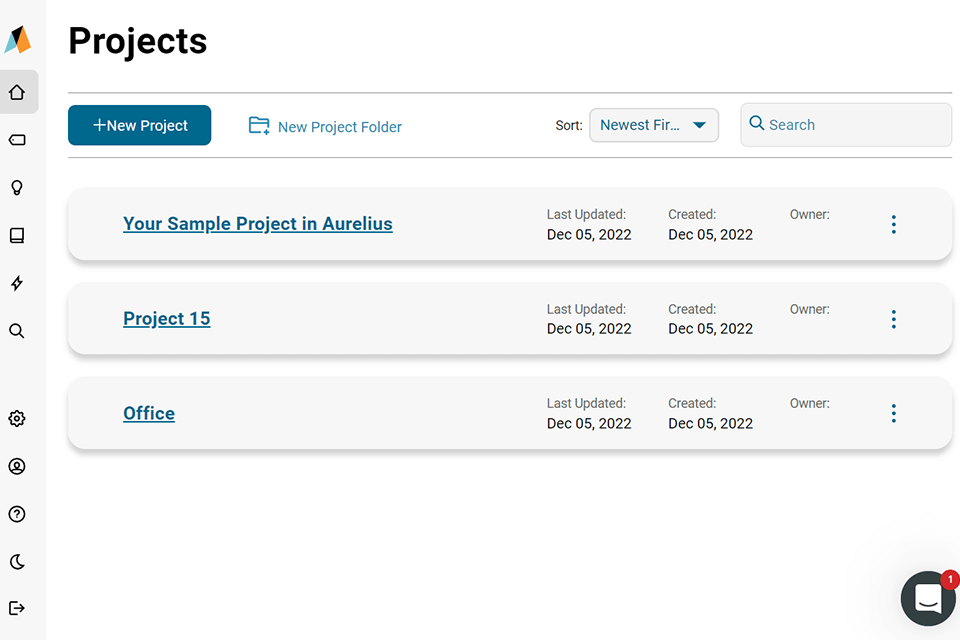 aurelius platform interface