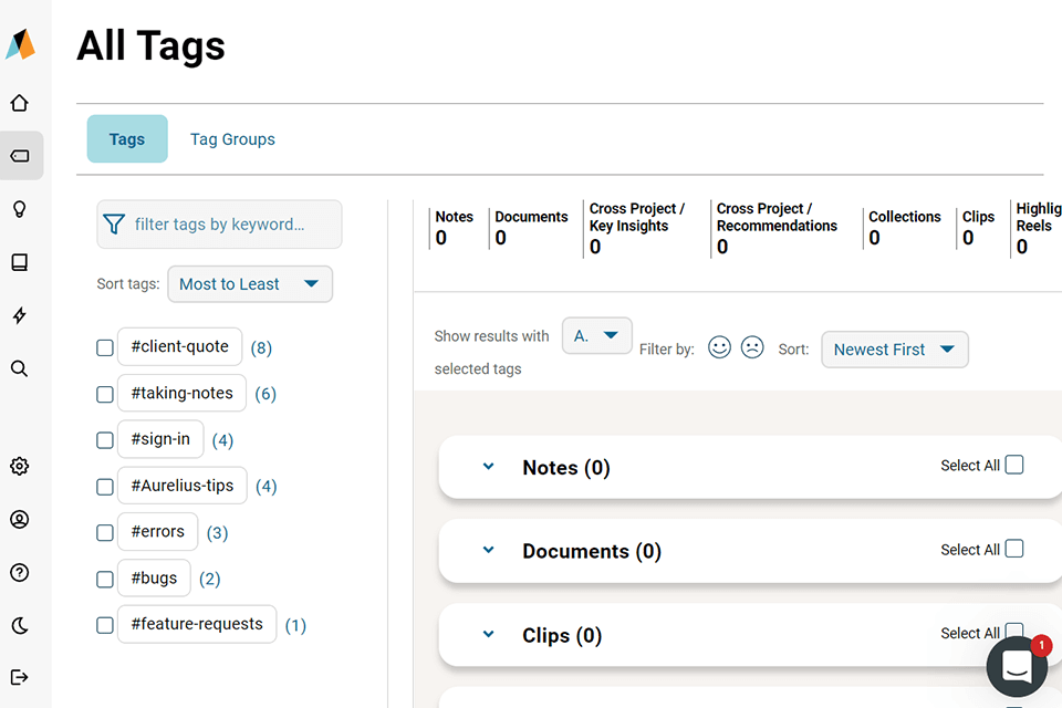 aurelius platform tags