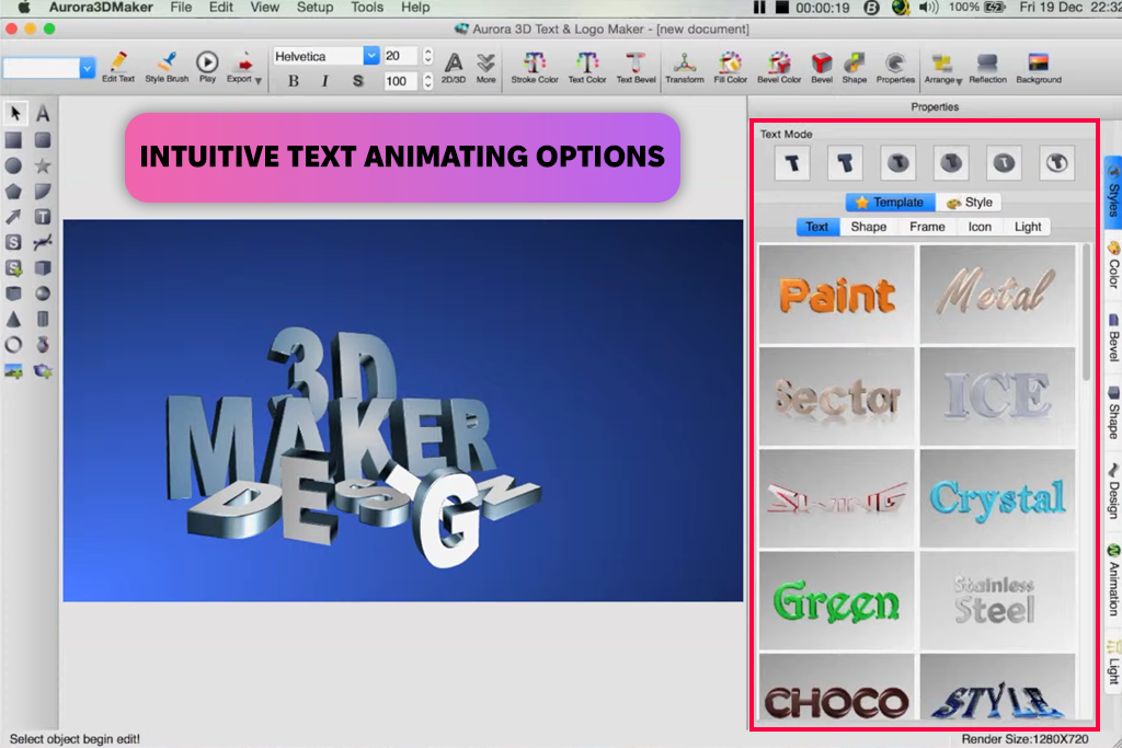 aurora 3d animation software