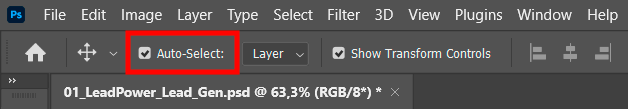 auto-select tool