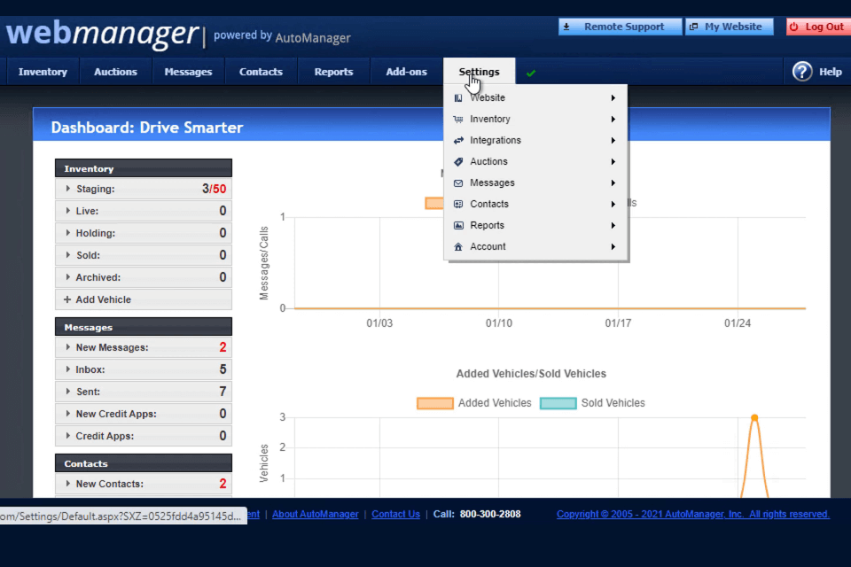 automanager interface