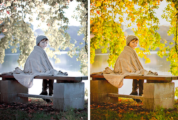 Lightroom preimpostato in autunno