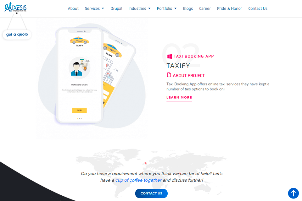 auxesis web development agency app design