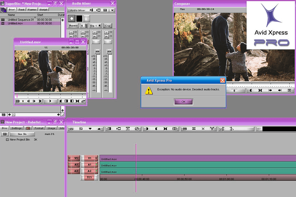 avid xpress pro interface
