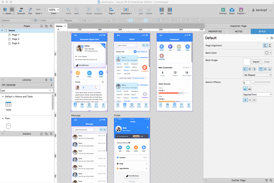 axure invision alternative interface