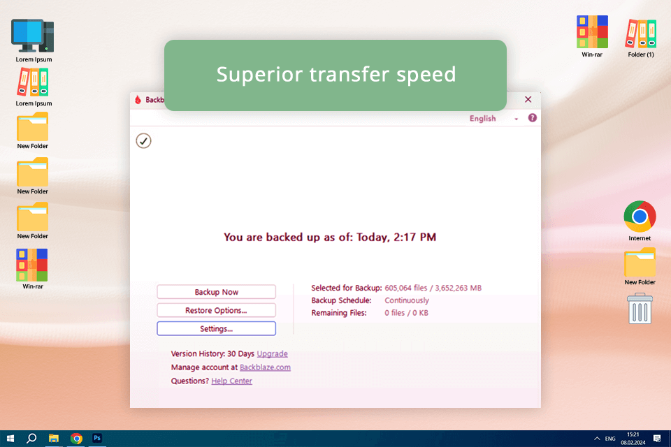backblaze cloud storage for photos