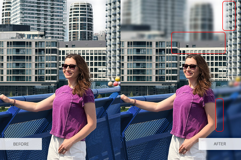 background blur halo issue