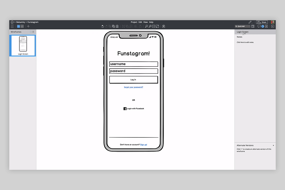 balsamiq invision alternative interface