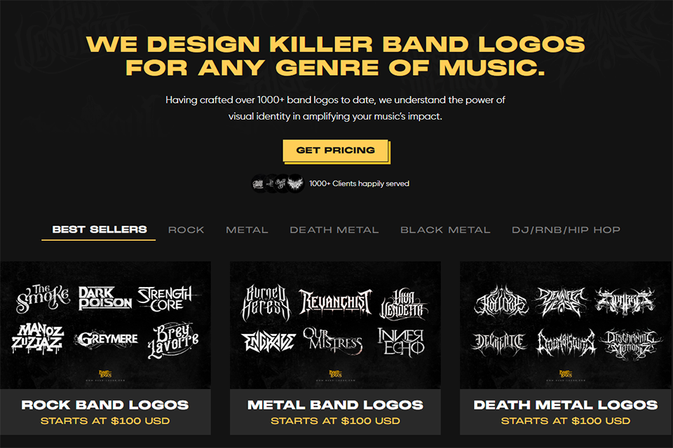 band logos top logo design company