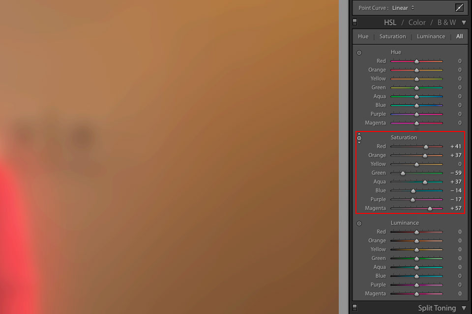 banding in photography editing in lightroom