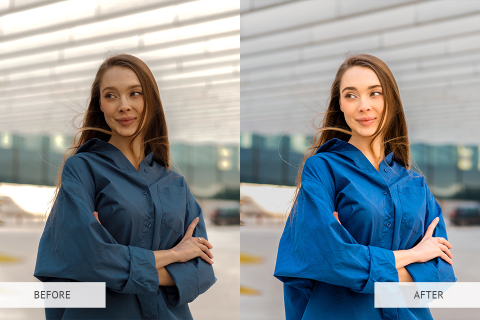 before after original vs ai presets