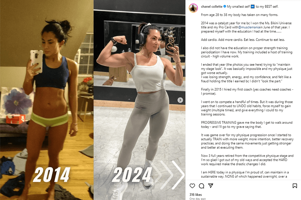 before and after image posting idea