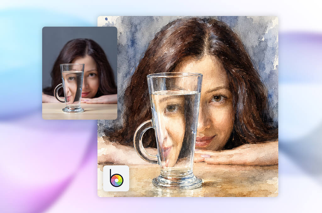 befunky ai watercolor generator