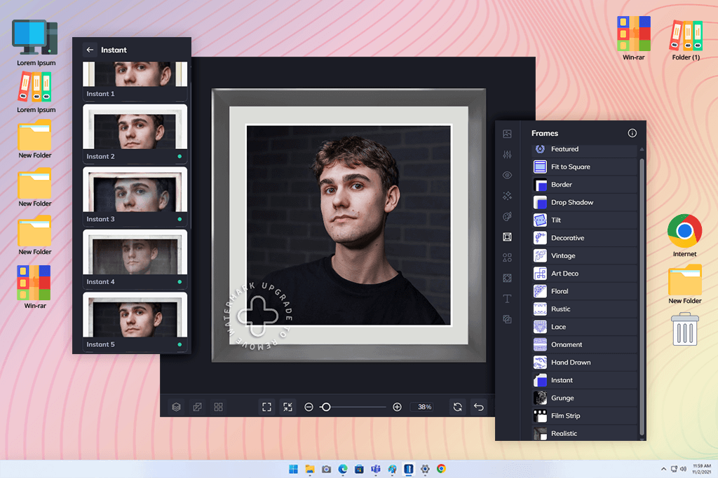 befunky software for photo borders