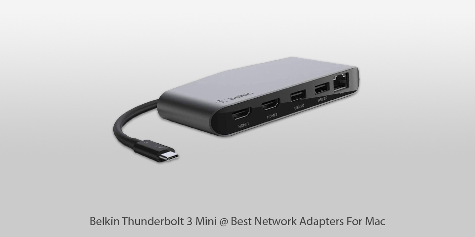 belkin thunderbolt 3 mini network adapter for mac