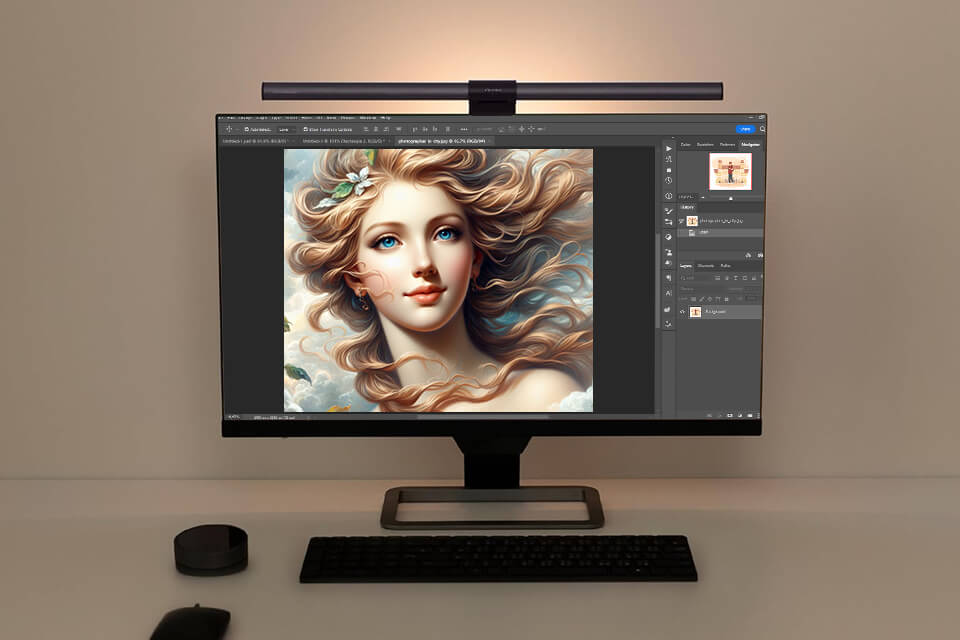 benq screenbar halo daylight lamp for artists