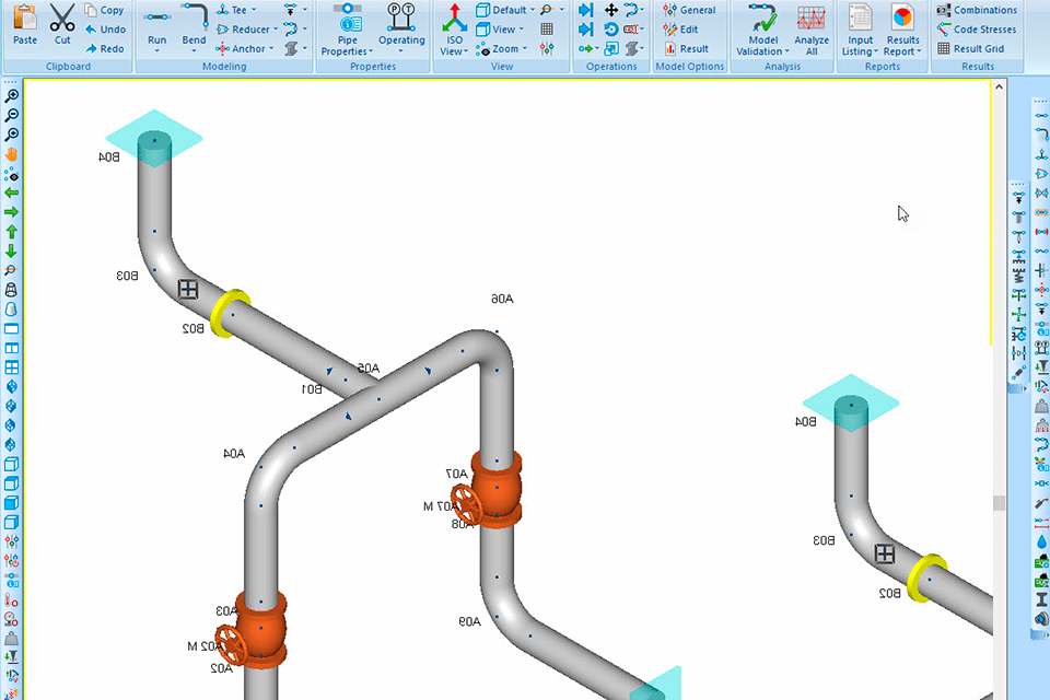 Bentley Autopipe Piping Design Software Interface 
