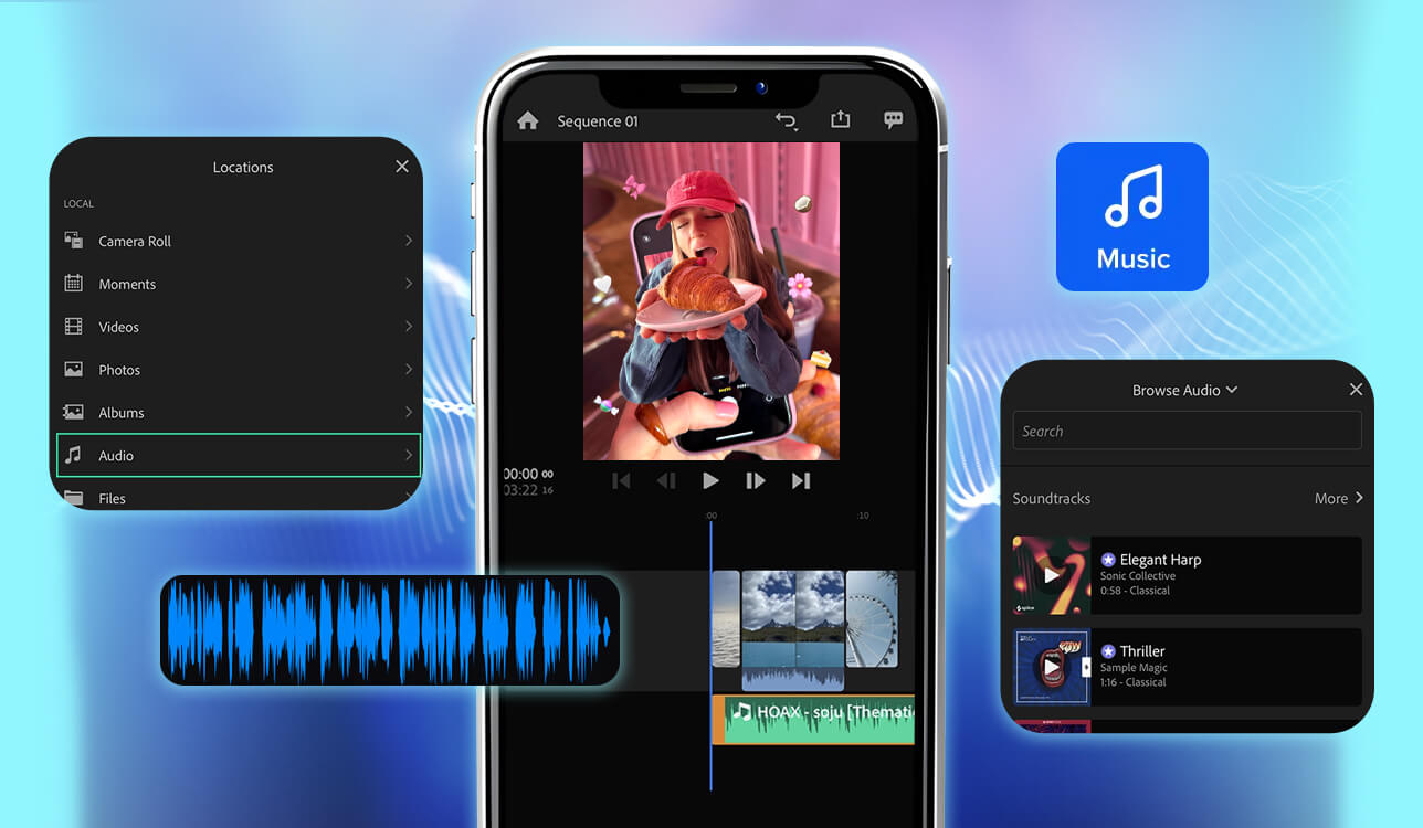 best app to add music to video cover