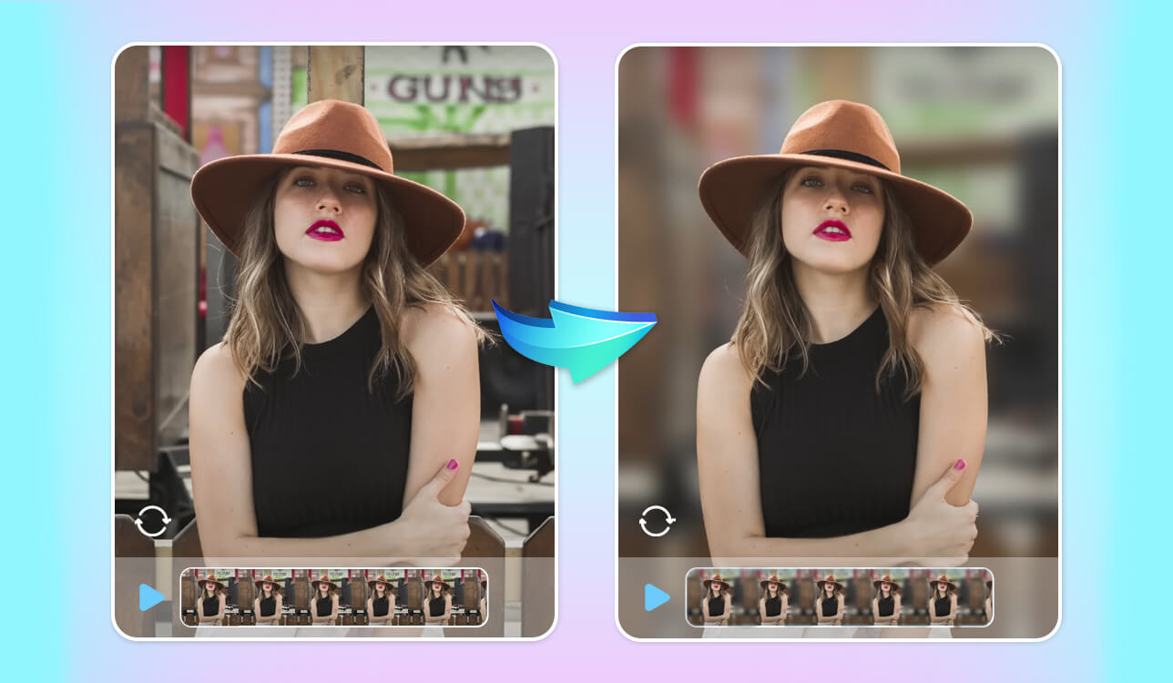 best blur background video app