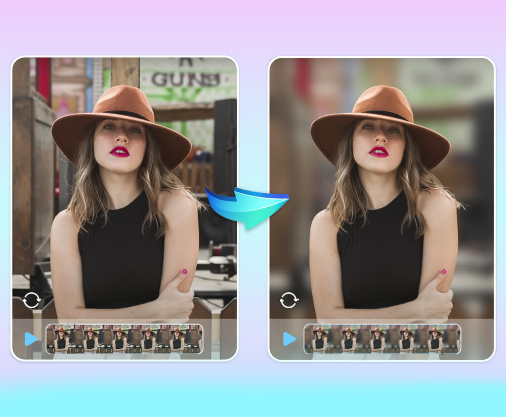best blur background video app