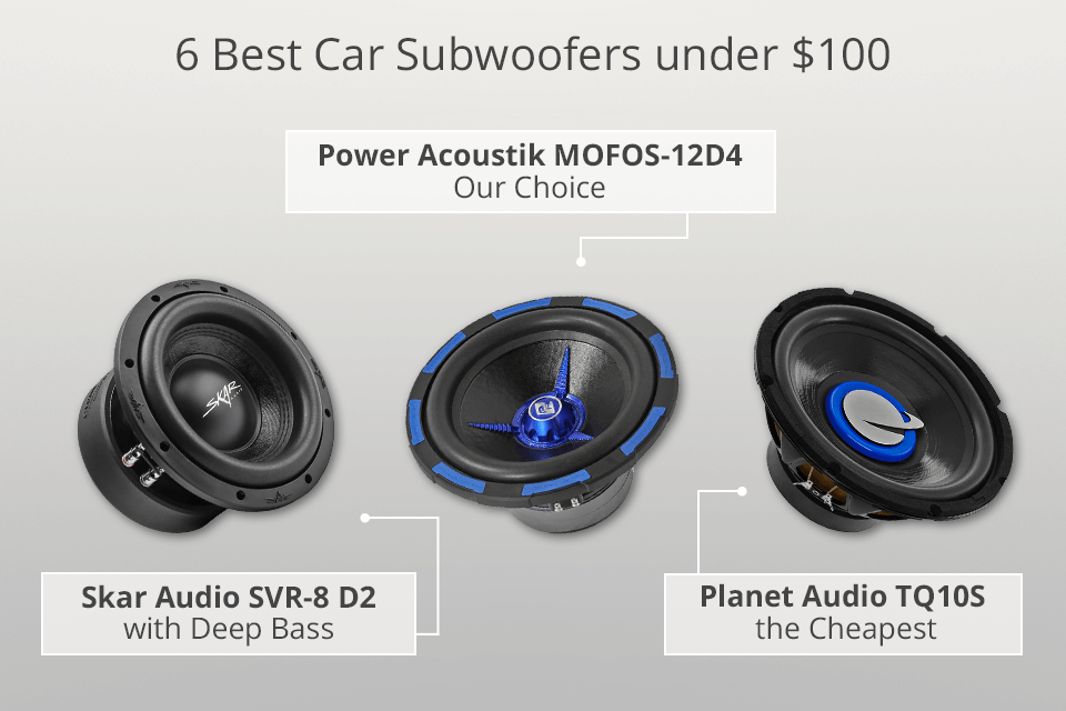6 Car Subwoofers $100 in 2023