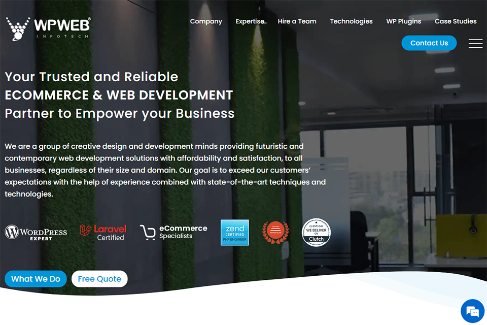 wpwebinfotech best ecommerce development company