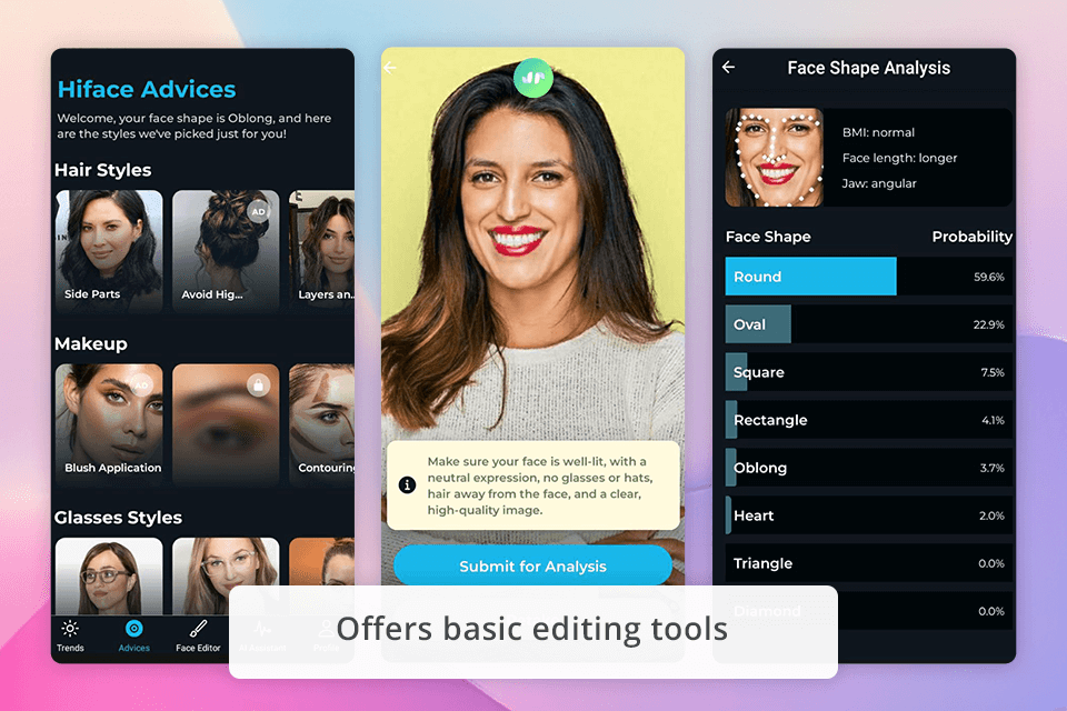 best face shape detector hiface