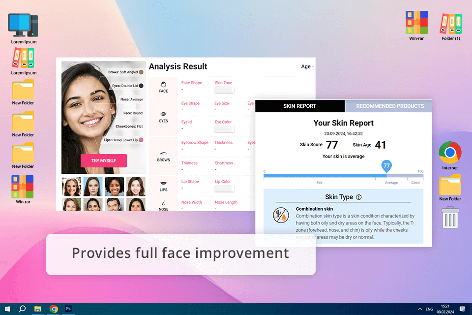 perfect face shape detector