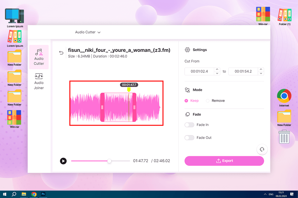 best free mp3 cutter media io