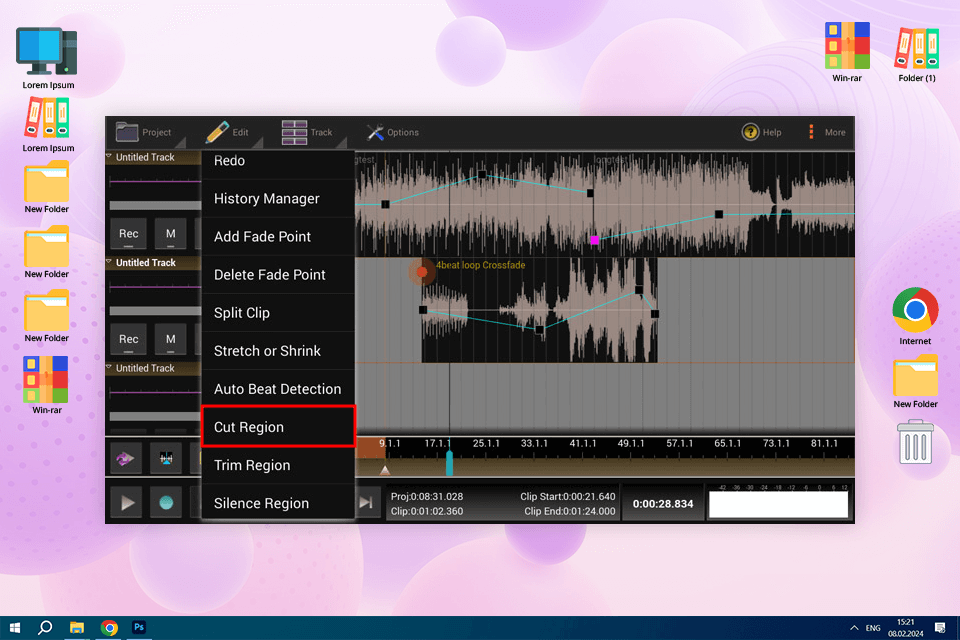 best free mp3 cutter mixpad