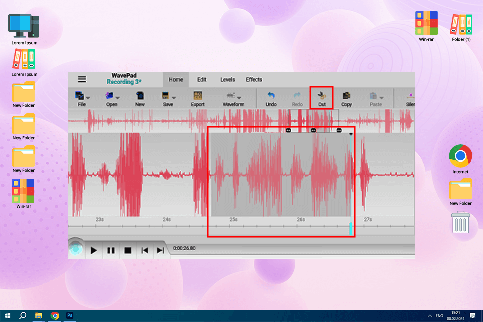 best free mp3 cutter wavepad
