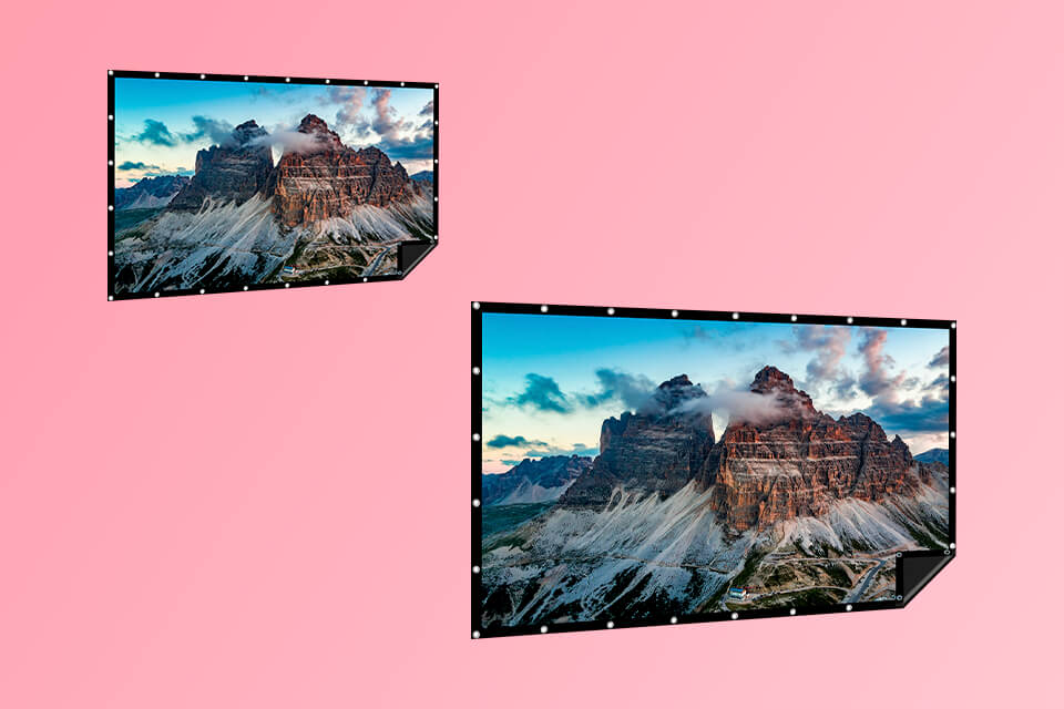 how to choose the best gain for projector screen