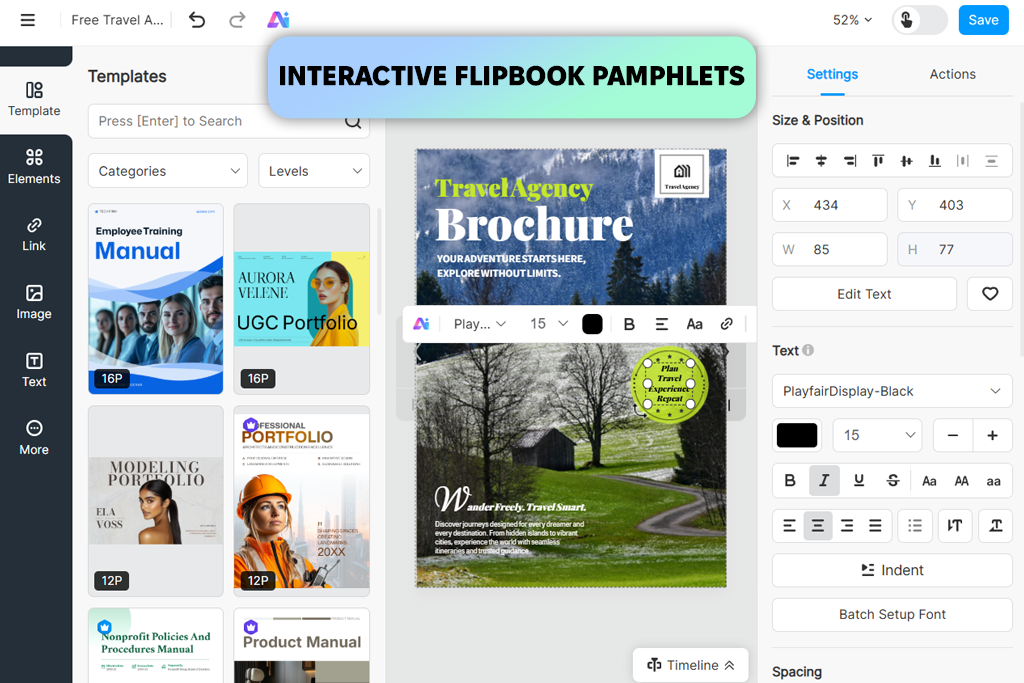 best pamphlet maker fliphtml5 interface