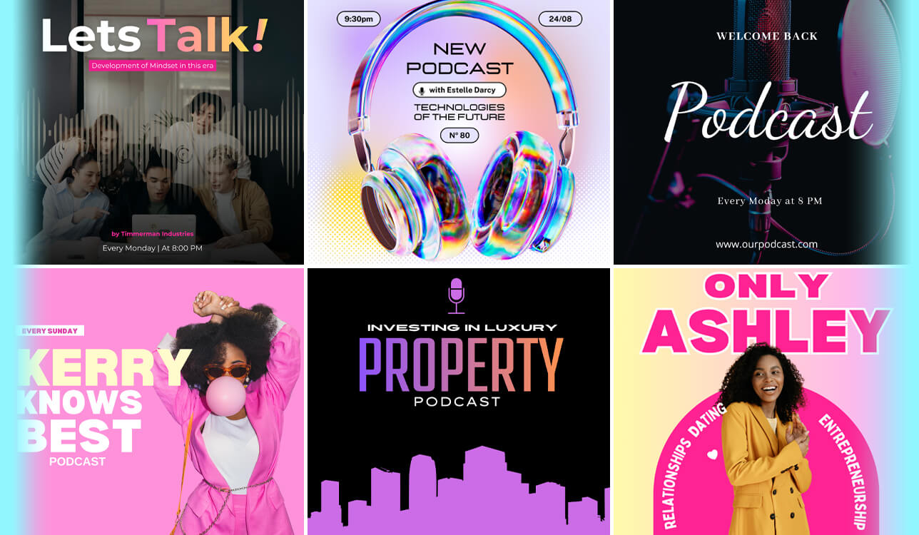 best podcast cover art creator cover