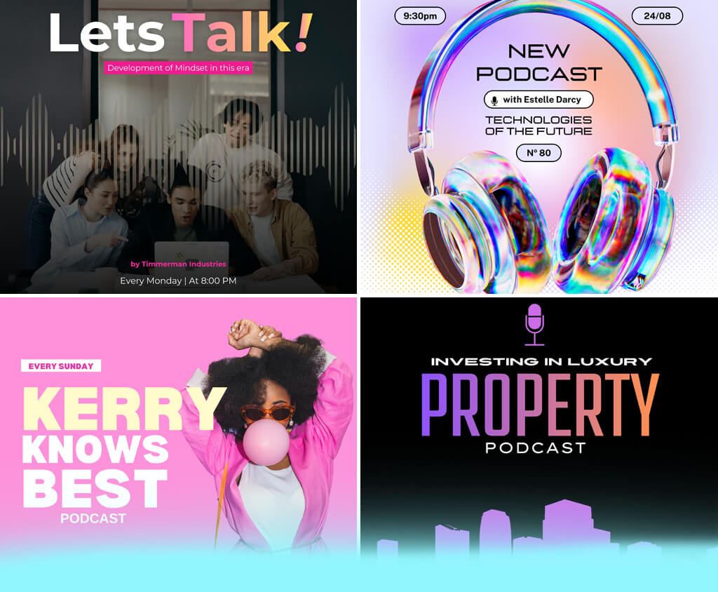 best podcast cover art creator cover