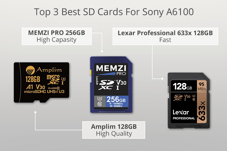 memory card for sony a6100