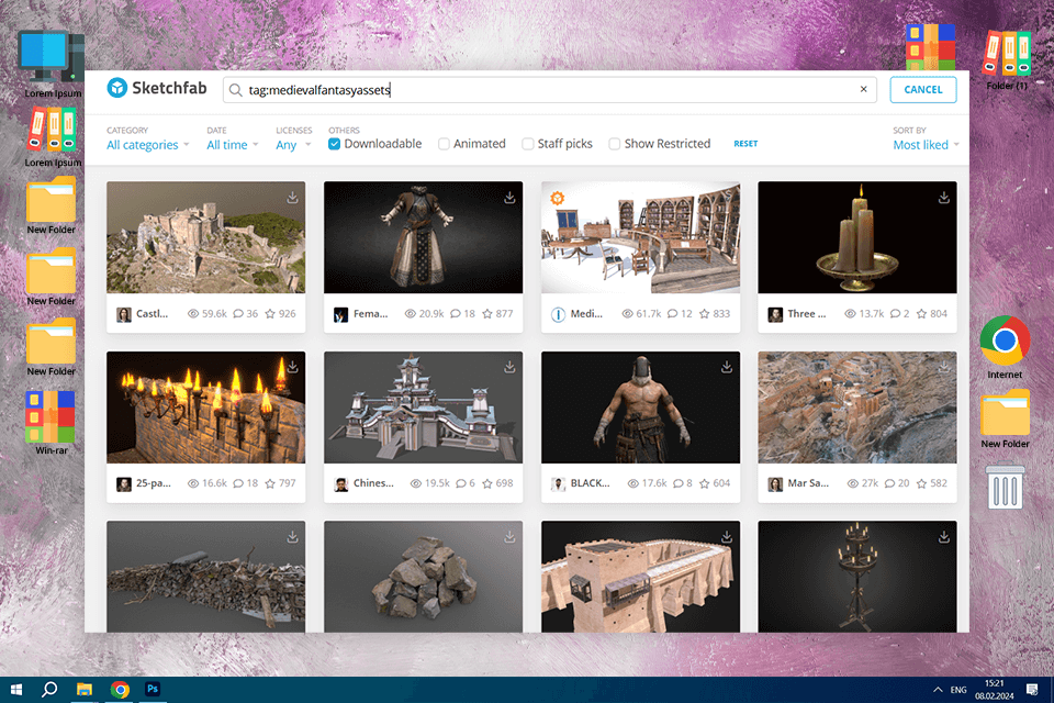 best sites for free 3d models sketchfab
