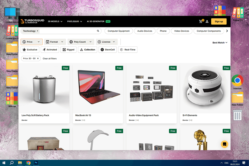best sites for free 3d models turbosquid