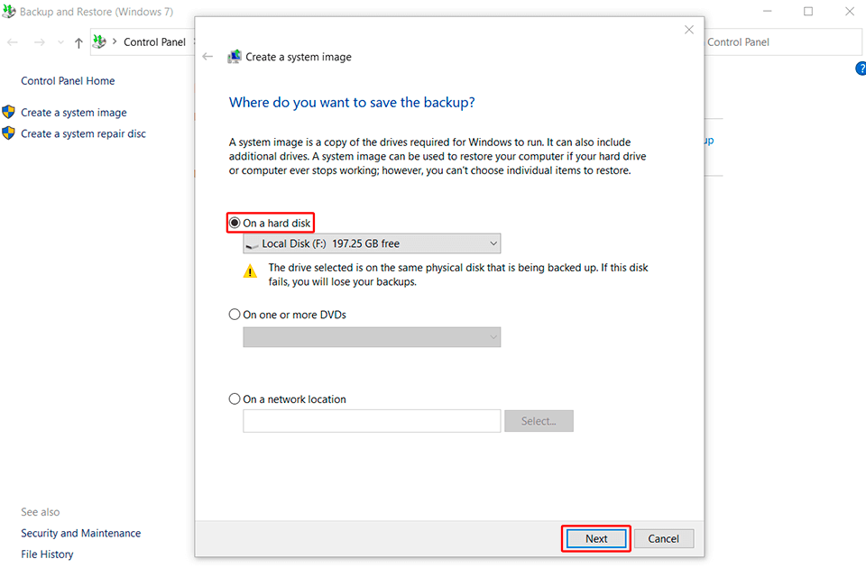 best way to backup computer windows hard disk