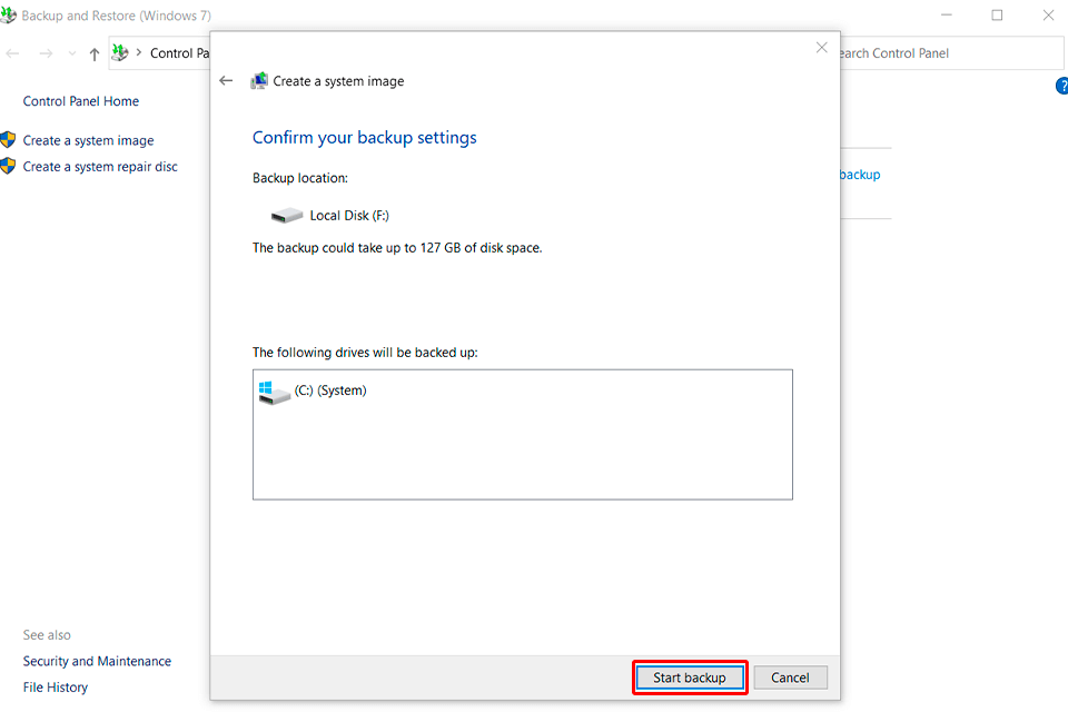 best way to backup computer windows starting