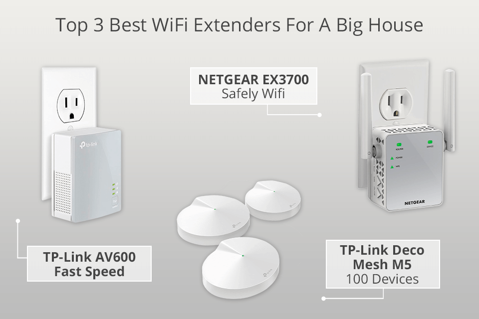 4 WiFi Extenders A Big House in 2023