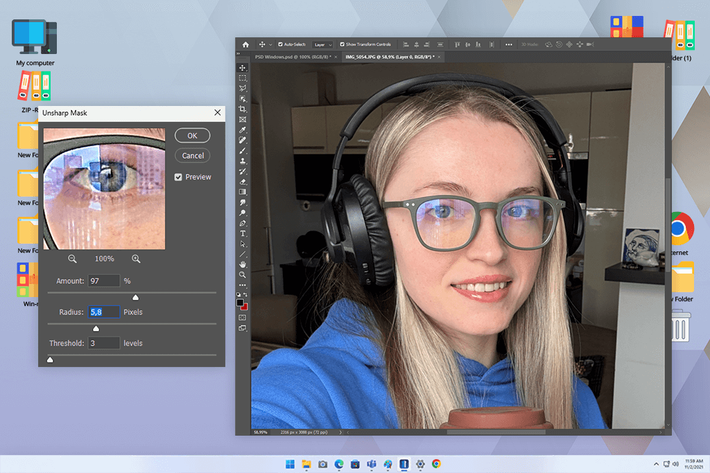 best way to increase resolution of image photoshop sharpen